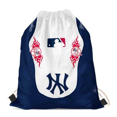 New York Yankees Drawstring Backpack sack / Gym bag 18 x 14 001