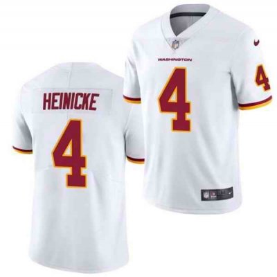 Men's Washington Football Team #4 Taylor Heinicke White Vapor Untouchable Limited Stitched Jersey