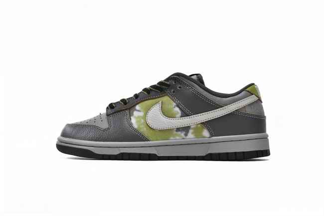 Men's Dunk Low Grey/Green Shoes 0341