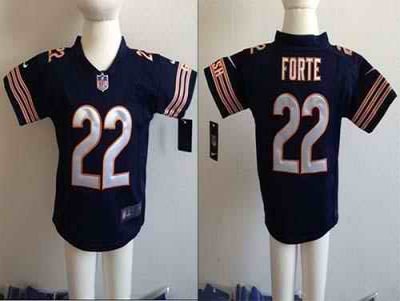 Toddler Nike Bears #22 Matt Forte Navy Blue Team Color Stitched NFL Elite Jersey