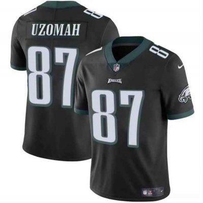 Men's Philadelphia Eagles #87 C.J. Uzomah Black Vapor Untouchable Limited Stitched Football Jersey