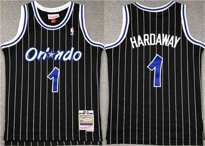 Youth Orlando Magic #1 Penny Hardaway Black Stitched Jersey