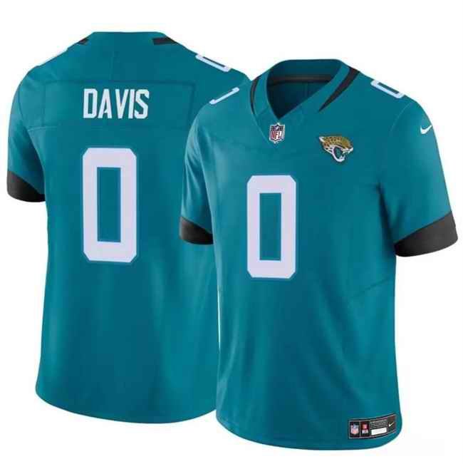 Youth Jacksonville Jaguars #0 Gabe Davis Teal 2023 F.U.S.E Vapor Untouchable Limited Stitched Jersey