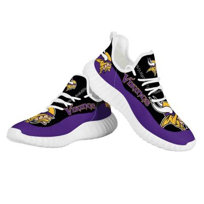 Men's Minnesota Vikings Mesh Knit Sneakers/Shoes 007