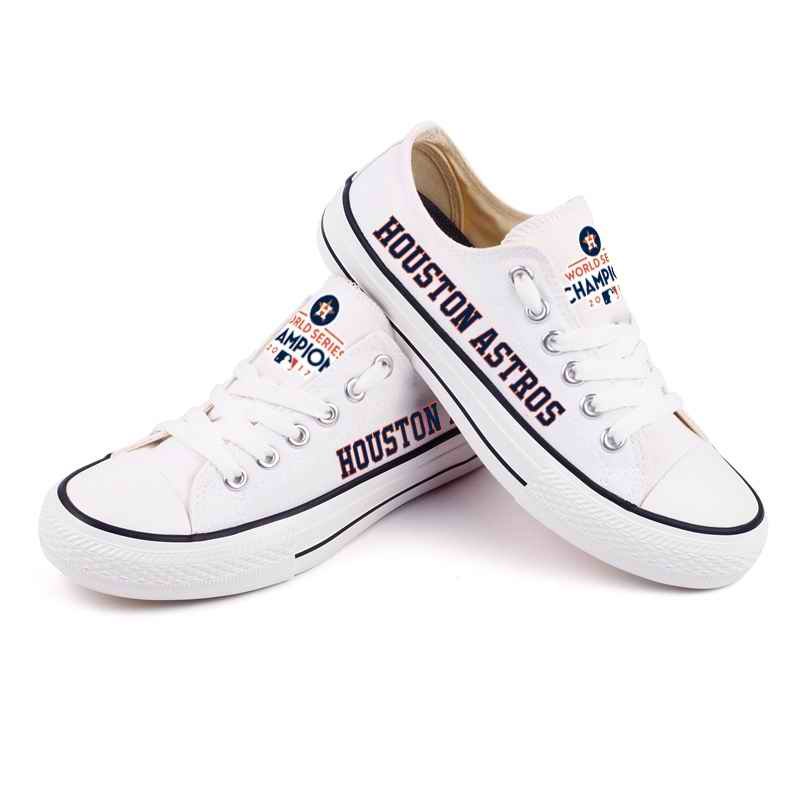 Women's Houston Astros Repeat Print Low Top Sneakers 008