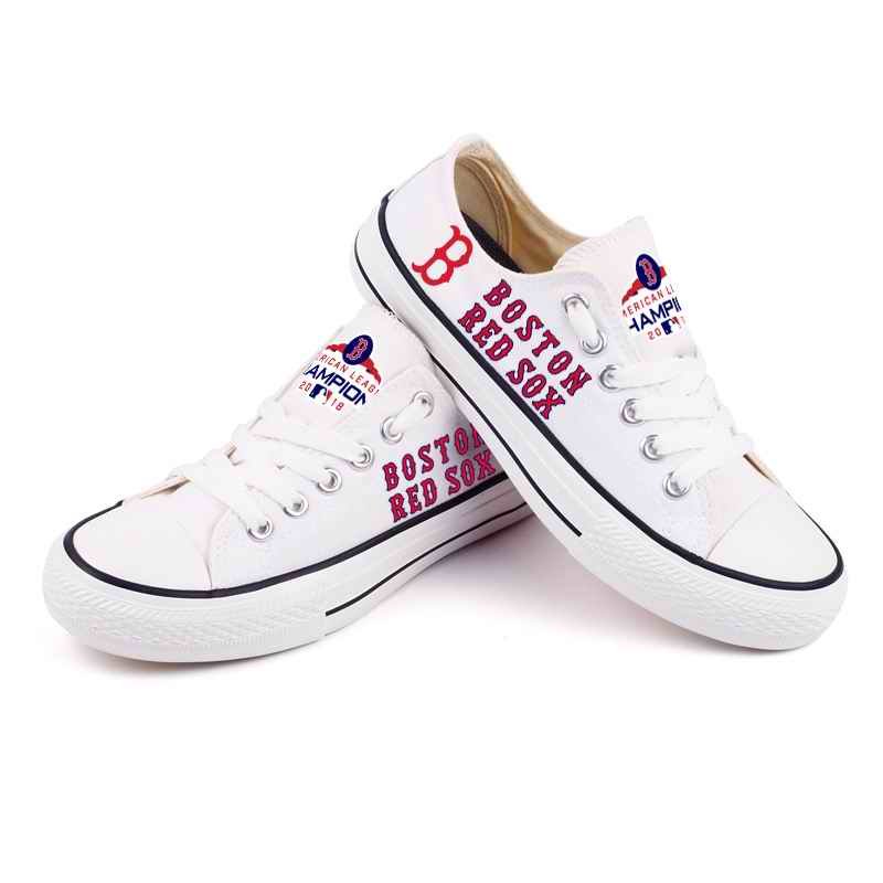 Women's Boston Red Sox Repeat Print Low Top Sneakers 006