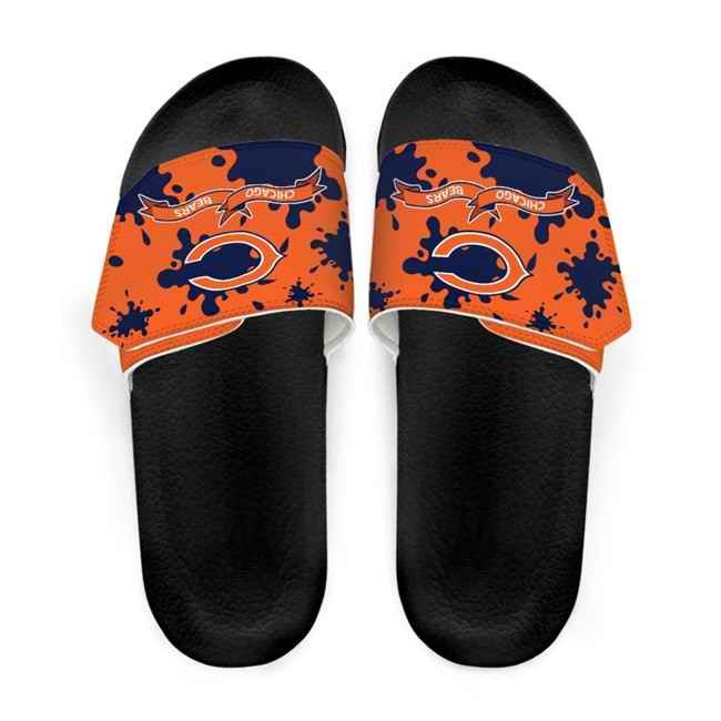 Women's Chicago Bears Beach Adjustable Slides Non-Slip Slippers/Sandals/Shoes 001