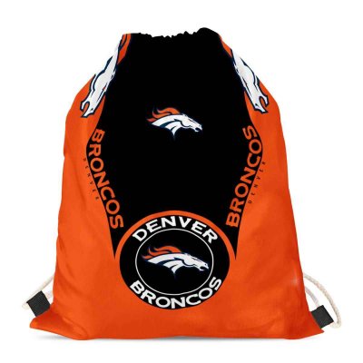 Denver Broncos Drawstring Backpack sack / Gym bag 18 x 14 001