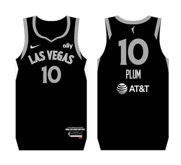 Men's Las Vegas Aces Active Player Custom Black Stitched Jersey