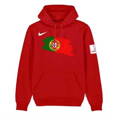 Men's Portugal Red 2022 FIFA World Cup Soccer Hoodie