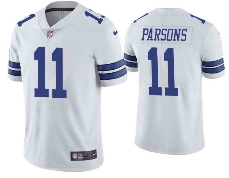 Toddlers Dallas Cowboys #11 Micah Parsons White Vapor Limited Stitched Jersey