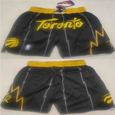 Men's Toronto Raptors Black Mitchell&Ness Shorts (Run Small)