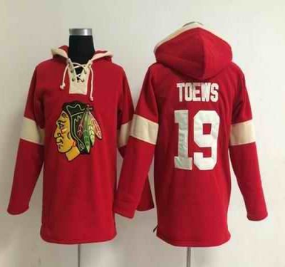 Chicago Blackhawks #19 Jonathan Toews Red Pullover NHL Hoodie