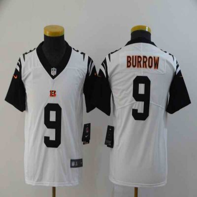 Youth Cincinnati Bengals #9 Joe Burrow White Vapor Untouchable Limited Stitched Jersey