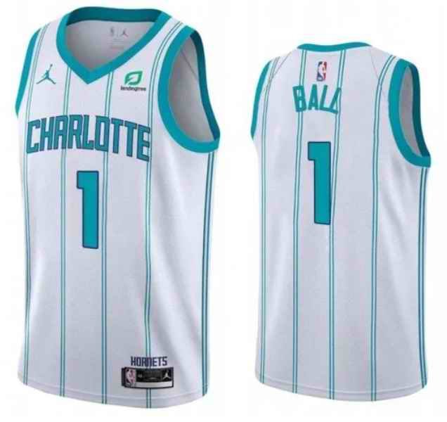 Youth Charlotte Hornets #1 LaMelo Ball White Stitched Basketball Jersey