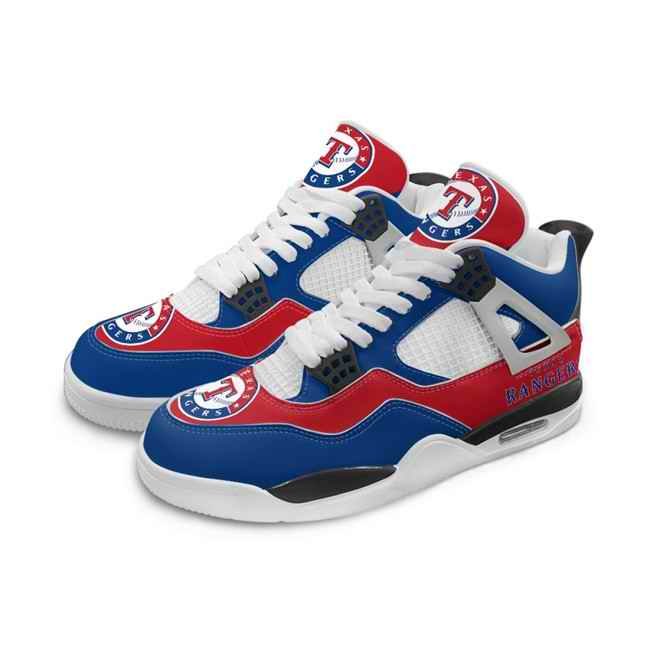 Men's Texas Rangers Running weapon Air Jordan 4 Shoes 003