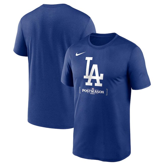 Men's Los Angeles Dodgers Royal 2024 Postseason Collection Legend T-Shirt