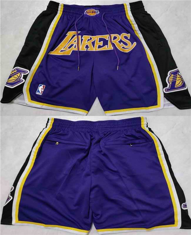 Men's Los Angeles Lakers Purple Shorts (Run Small)