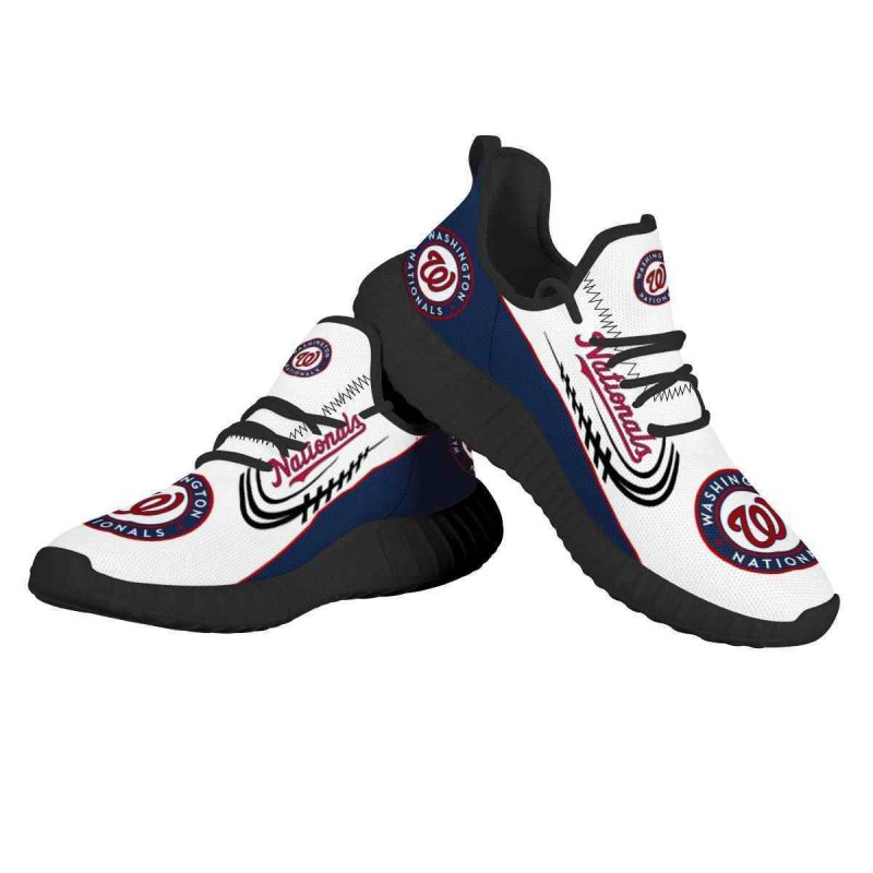 Men's Washington Nationals Mesh Knit Sneakers/Shoes 002