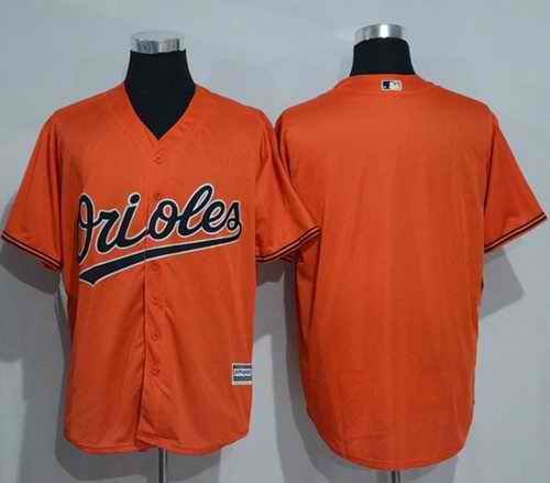 Orioles Blank Orange New Cool Base Stitched MLB Jersey