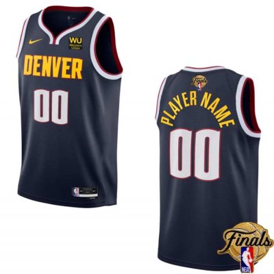 Denver Nuggets Customized Navy 2023 Finals Icon Edition Stitched Jersey