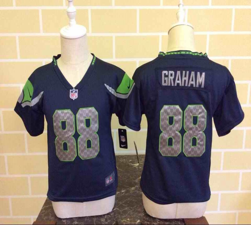 Toddler Nike Seattle Seahawks #88 Jimmy Graham Navy Blue Stitched NFL Jersey