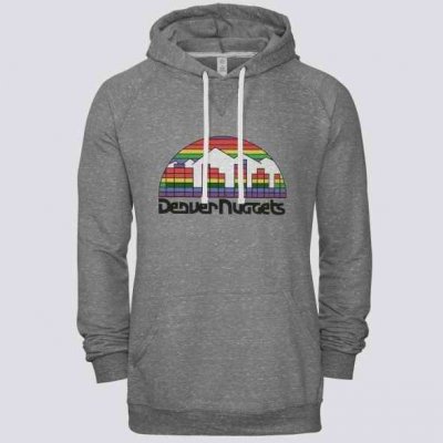 Men's Denver Nuggets Gray Pullover Hoodie