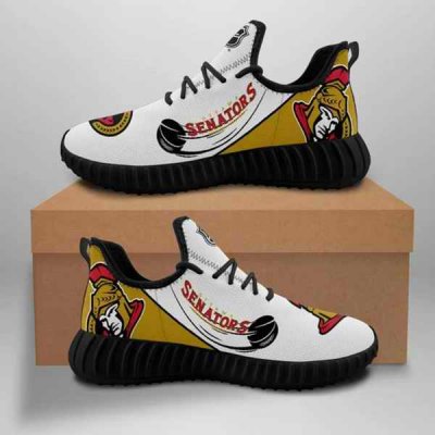 Men's Ottawa Senators Mesh Knit Sneakers/Shoes 001