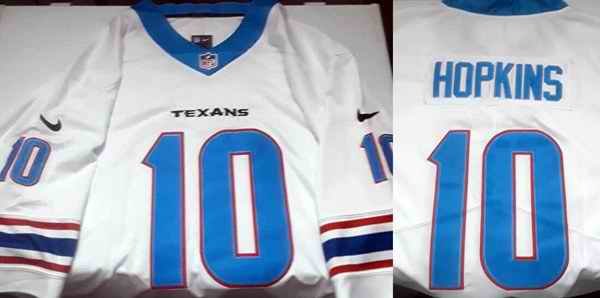 Men's Houston Texans #10 DeAndre Hopkins White Limited Stitched NFL Jersey