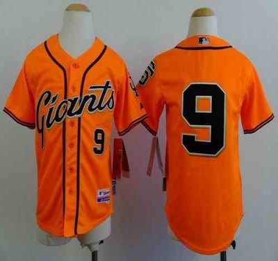 Giants #9 Matt Williams Orange Alternate Stitched Youth MLB Jersey