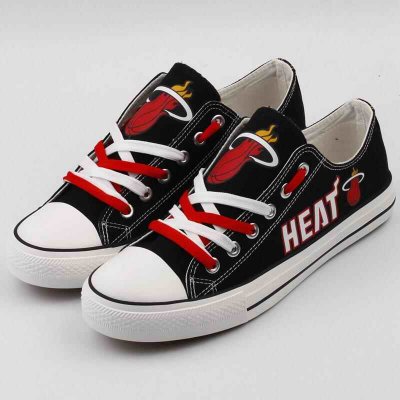 Women's and Youth Miami Heat Repeat Print Low Top Sneakers 001