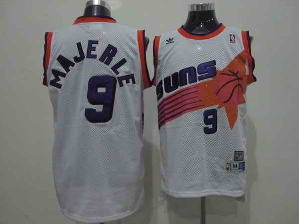 Suns #9 Dan Majerle White Swingman Throwback Stitched NBA Jersey