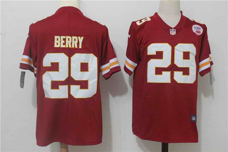 Men's Nike Kansas City Chiefs #29 Eric Berry Red Team Color Stitched NFL Vapor Untouchable Limited Jersey