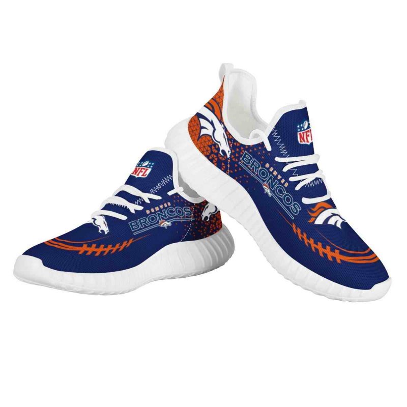 Men's Denver Broncos Mesh Knit Sneakers/Shoes 009