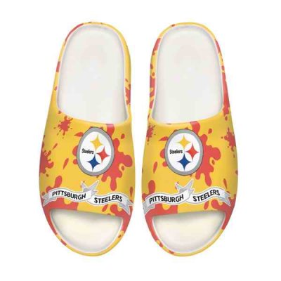 Women's Pittsburgh Steelers Yeezy Slippers/Shoes 001