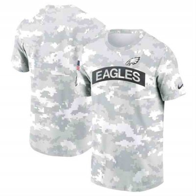 Men's Philadelphia Eagles 2024 Arctic Camo Salute to Service Performance T-Shirt