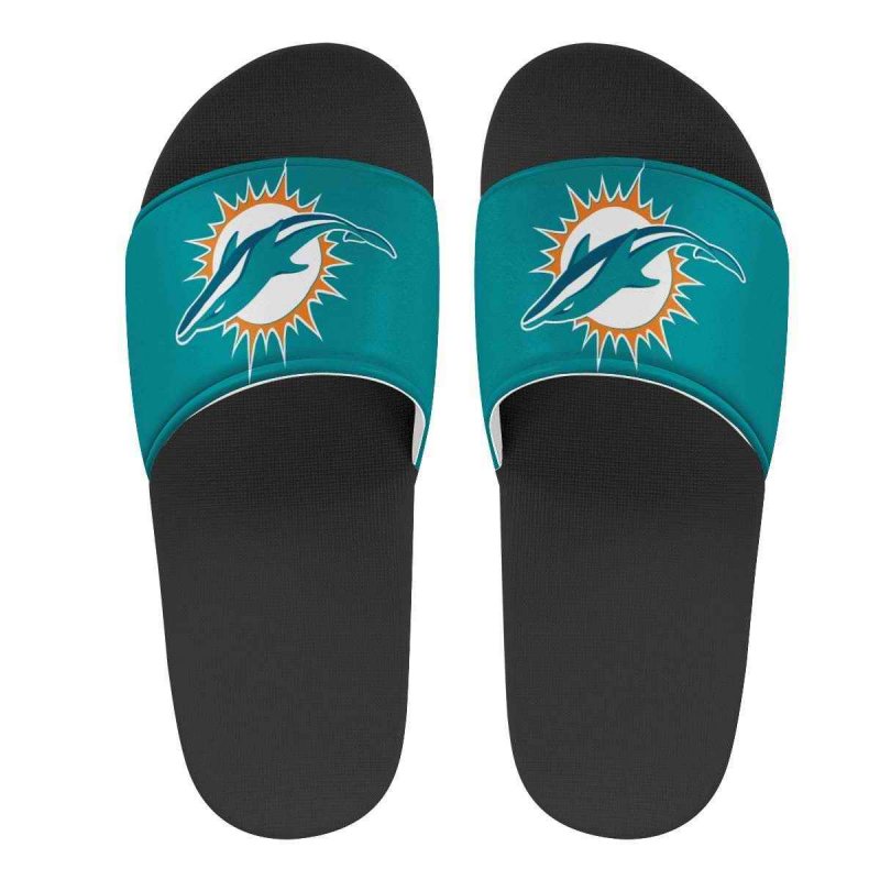 Women's Miami Dolphins Flip Flops 001