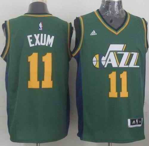 Revolution 30 Jazz #11 Dante Exum Green Stitched NBA Jersey