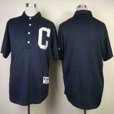 Indians Blank Navy Blue 1902 Turn Back The Clock Stitched MLB Jersey