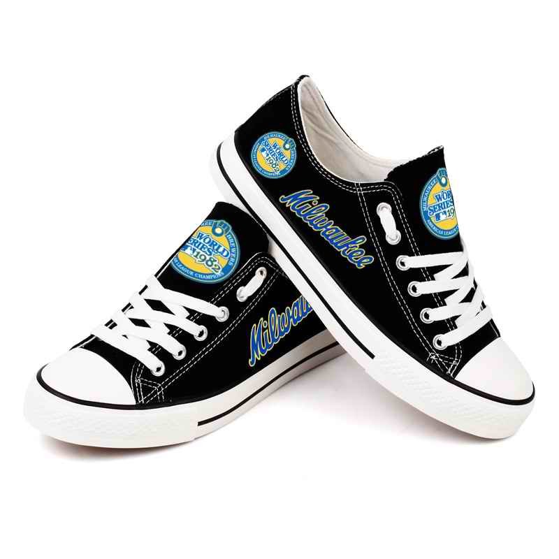 Women's Milwaukee Brewers Repeat Print Low Top Sneakers 002