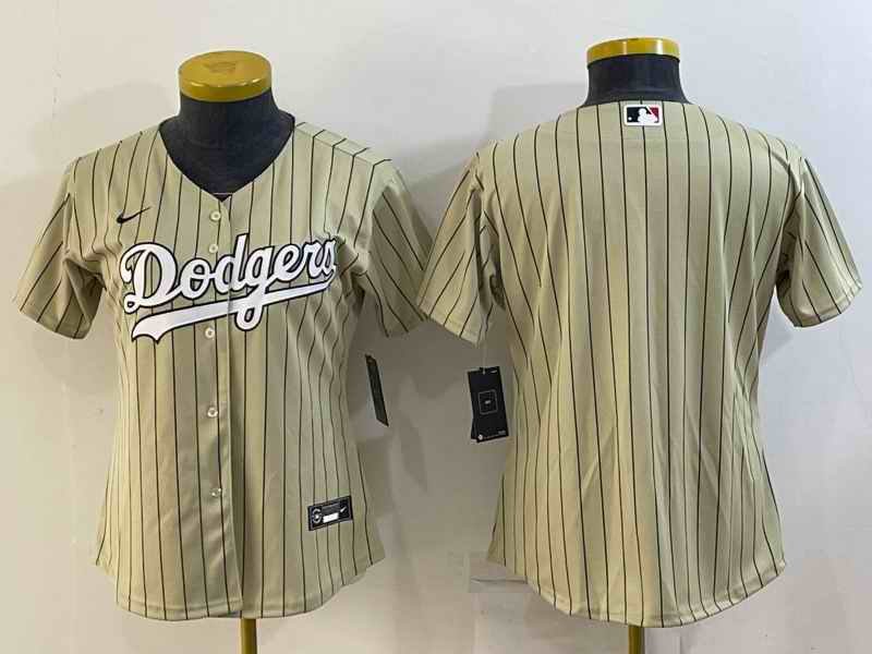 Youth Los Angeles Dodgers Blank Cream Stitched Baseball Jersey