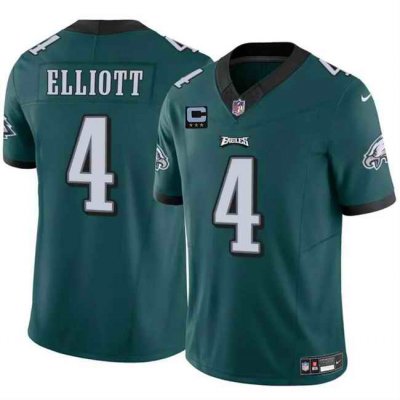 Men's Philadelphia Eagles #4 Jake Elliott Green 2024 F.U.S.E With 3-Star C Patch Vapor Untouchable Limited Stitched Football Jersey