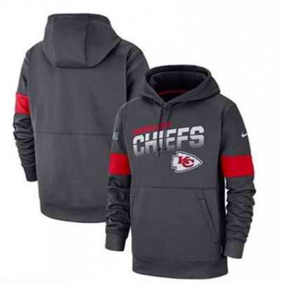 Men's Kansas City Chiefs 2019 Grey 100th Season Pullover Hoodie