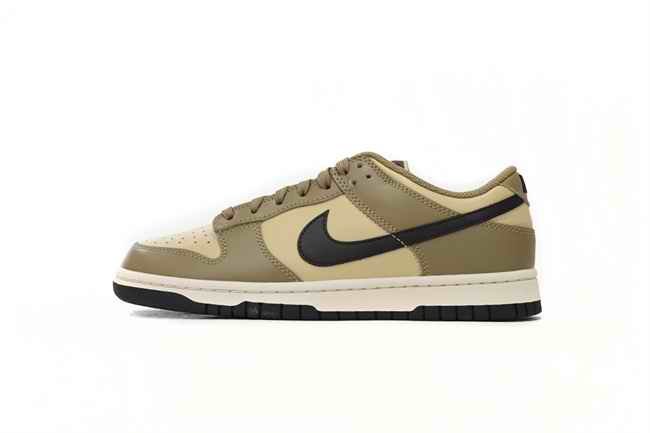 Men's Dunk Low Olive/Cream Shoes 0439