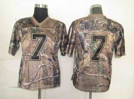 Eagles #7 Michael Vick Camouflage Stitched Realtree Collection Youth NFL Jersey