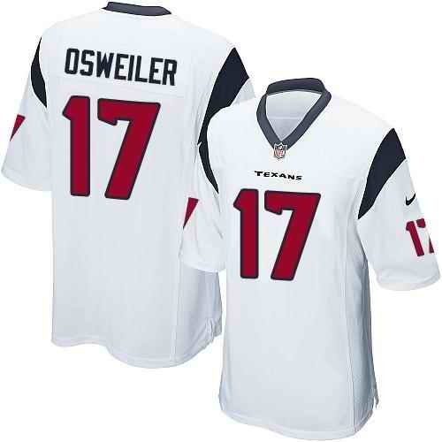 Nike Texans #17 Brock Osweiler White Youth Stitched NFL Elite Jersey