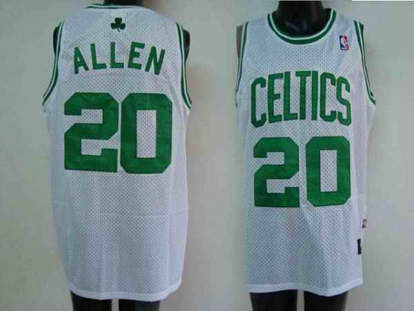 Celtics #20 Ray Allen Stitched White NBA Jersey