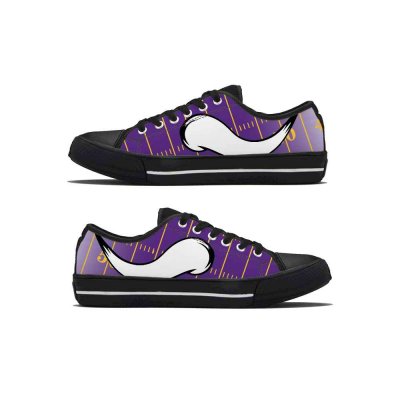 Women's Minnesota Vikings Low Top Canvas Sneakers 003