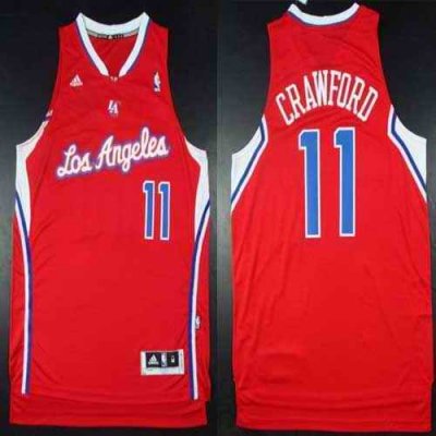 Clippers #11 Jamal Crawford Red Road Stitched NBA Jersey