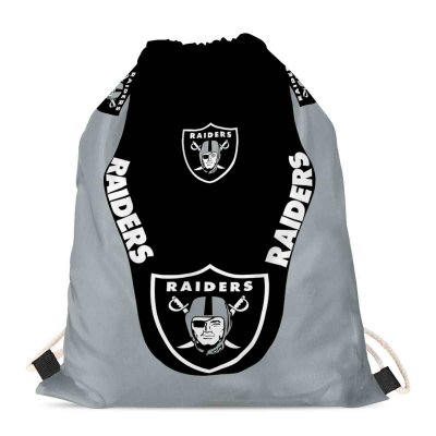 Las Vegas Raiders Drawstring Backpack sack / Gym bag 18 x 14 001